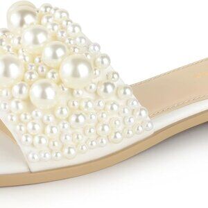 Women Flat Sandals White Black Slip On Comfortable Casual Summer Shoes